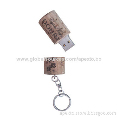 Bottle Stopper USB Flash Drive with Ceramics, Customized Printed Logo